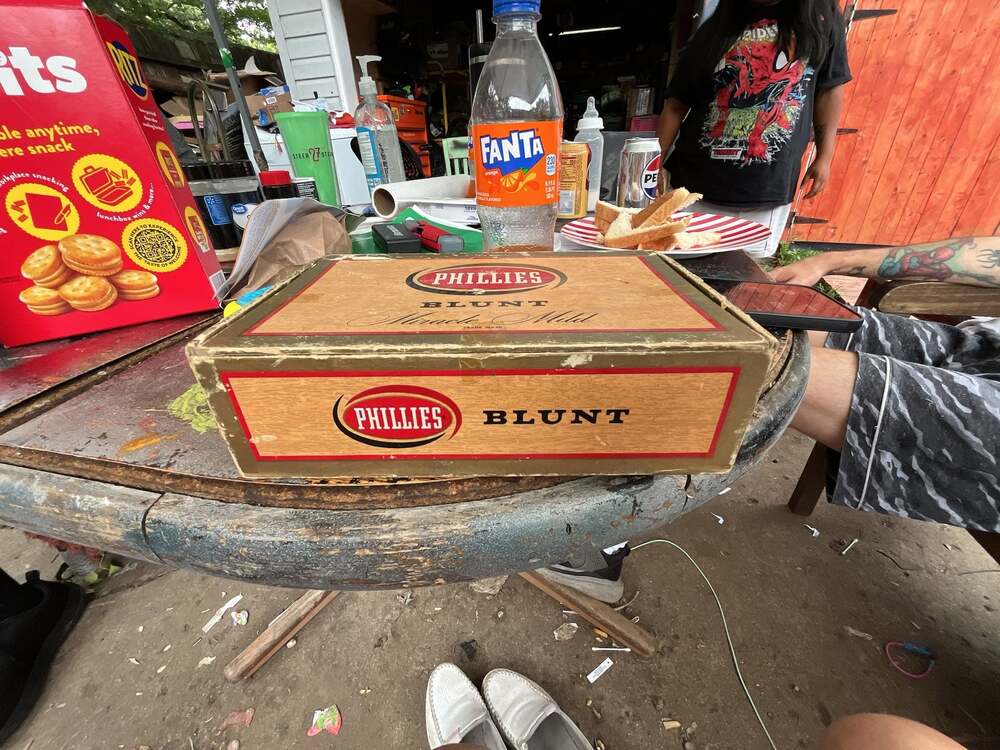 Vintage 1950s Phillies Blunt Miracle Mild 8 Cent Cigar Box